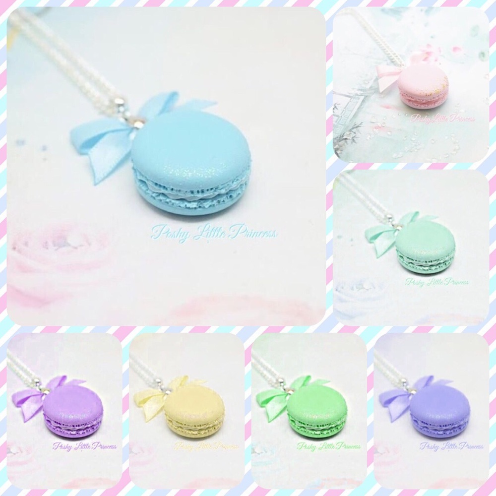 Pretty French Macaron Necklace